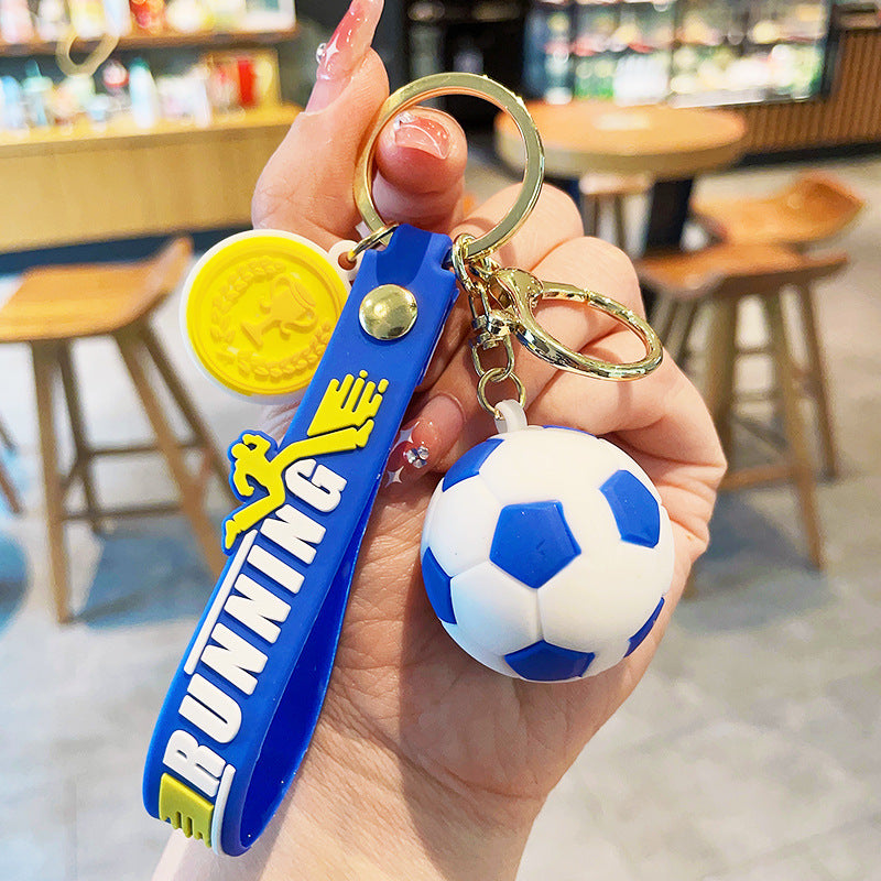 Llavero creativo de acrílico de la serie del fútbol al por mayor